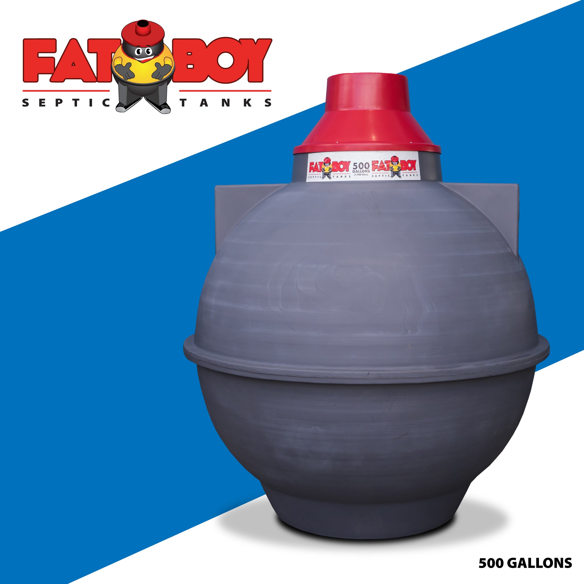 FATBOY Septic Tanks are designed for quick and easy installation, often completed in just a few hours. No matter the weather, FATBOY Septic Tanks enable you to get the job done fast and efficiently- Fatboy 300gal FATBOY Septic Tanks are designed for quick and easy installation, often completed in just a few hours. No matter the weather, FATBOY Septic Tanks enable you to get the job done fast and efficiently- Fatboy 300gal